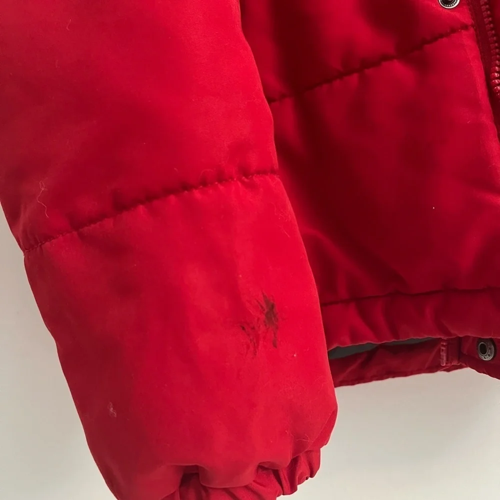 St. John's Bay Vibrant Red Puffer Jacket size L